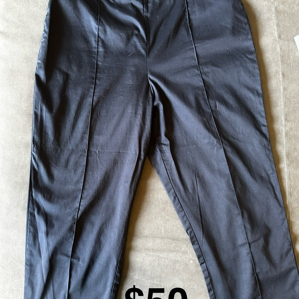 Laura Byrnes Black Cigarette Pants